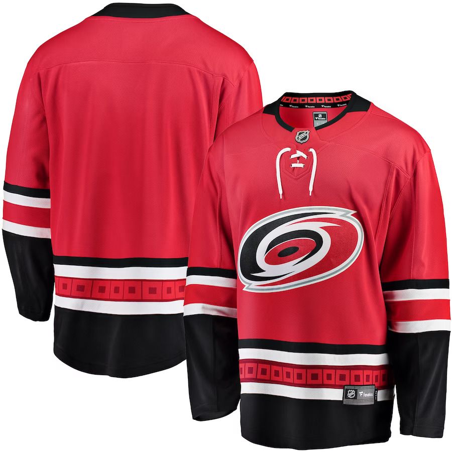 Men Carolina Hurricanes Fanatics Branded Red Breakaway Home NHL Jersey